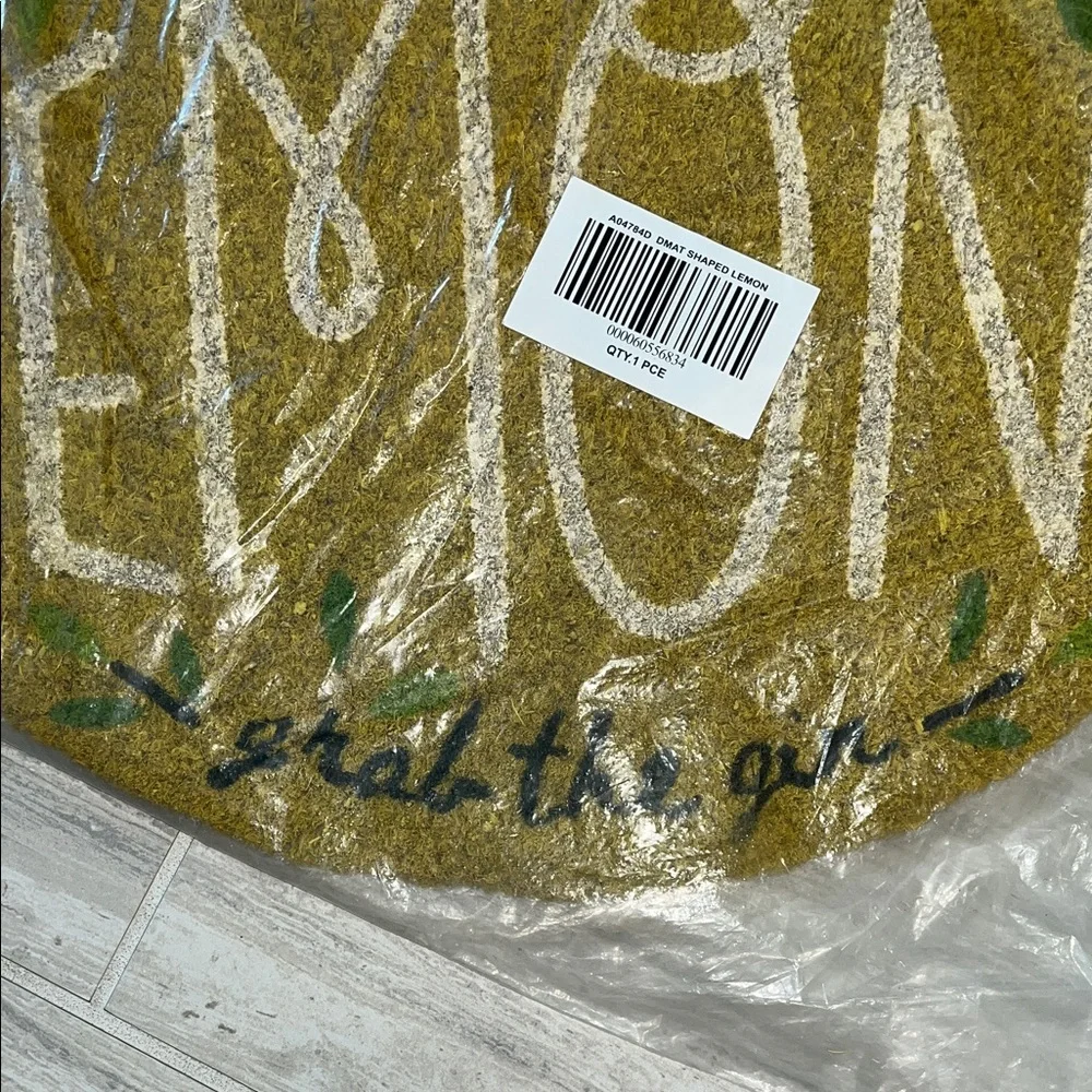 Lemon-Shaped Doormat